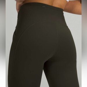 NWOT: Lululemon Swift Speed Crop 25”- Dark Olive